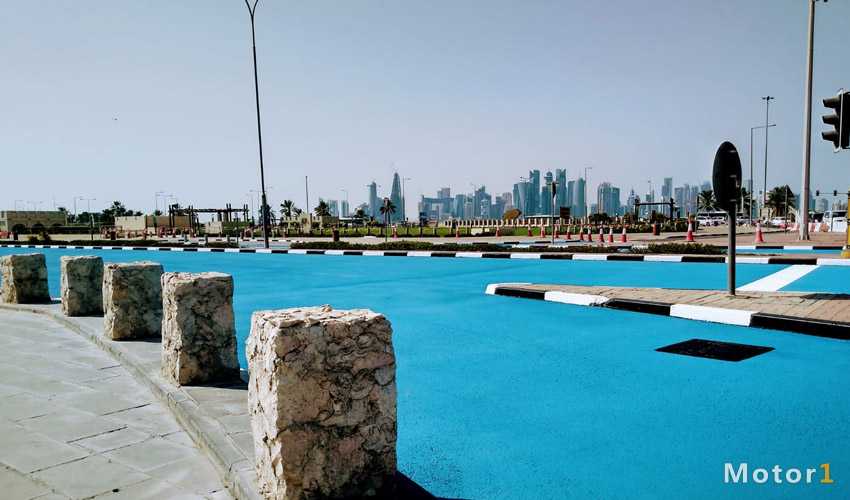 خیابان‌های آبی رنگ در قطر
